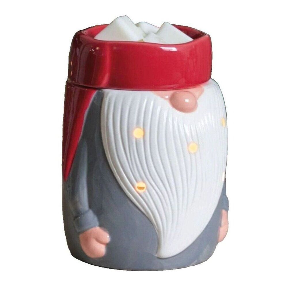IllumiScents Nordic Gnome Ceramic Wax Warmer Aromatherapy Holiday Gift NIB
